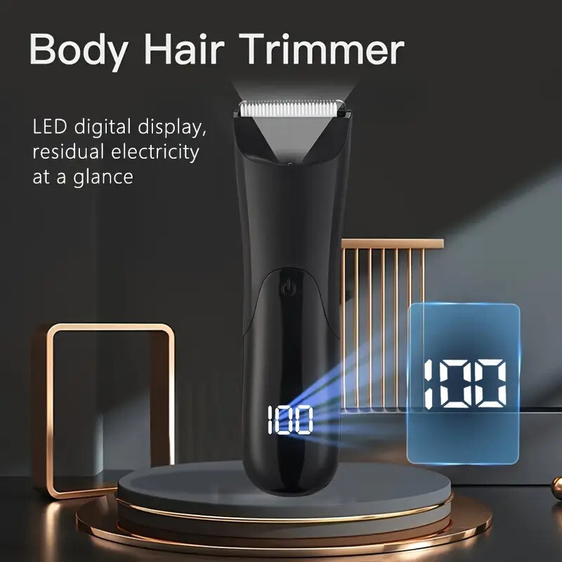 Manscape Groin Hair Trimmer for Men’s Electric Ball Trimmer Wet/Dry Body Shaver