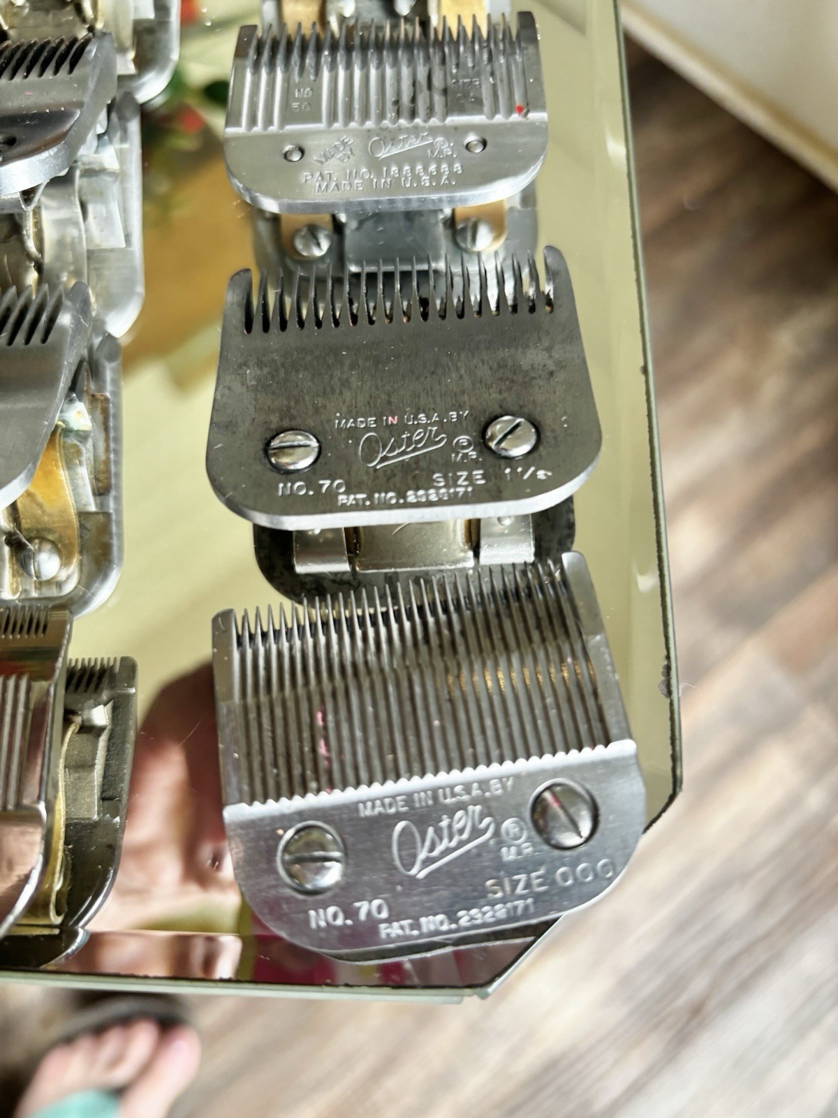 Barber Clippers Vintage Oster 76 Hair Clipper And 12 Oster Stainless Steel Blade