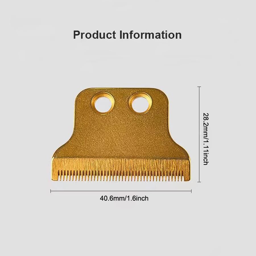 2 Pack Vintage T9 Hair Clipper Blades Replacement for 28mm Height T-Blade…