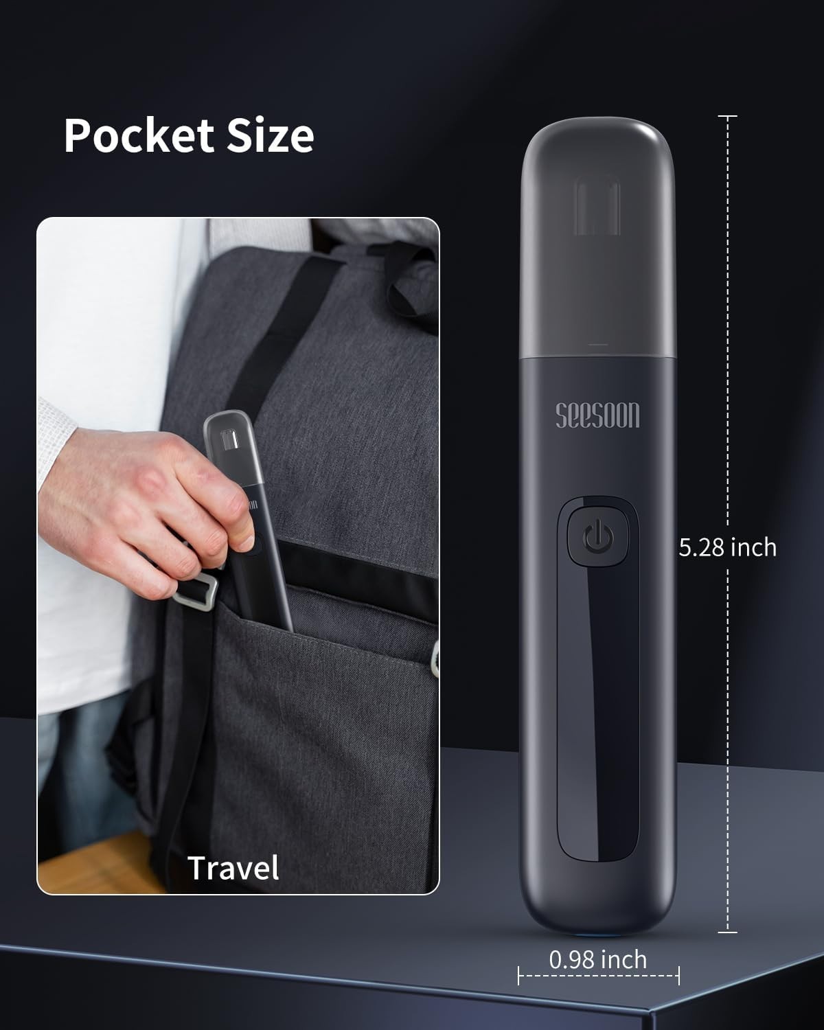 Nose Hair Trimmer for Men Professional Painless Ear & Facial Hair Trimmer
