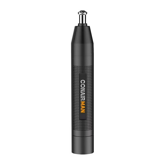 ConairMAN Battery-Powered Ear and Nose Trimmer, Includes Detailer and Shaver Att