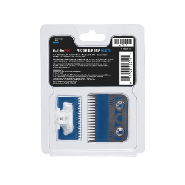 BaBylissPRO Blue Titanium Metal-Injection Molded Precision Fade Blade | FX8027BL