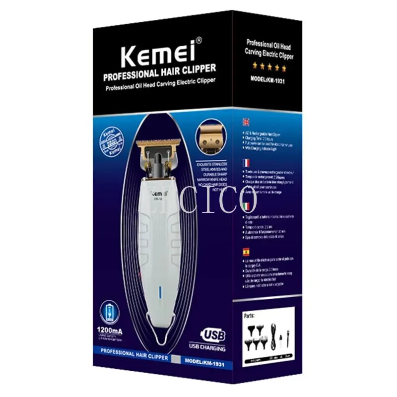 Kemei Hair Clippers Cordless Trimmer Electric Shaver Cutting Beard Barber 1931