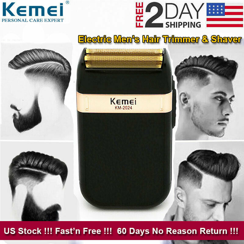 KEMEI 2024 Electric Shaver Trimmer Razor Rechargeable Hair Beard Shaving Machine