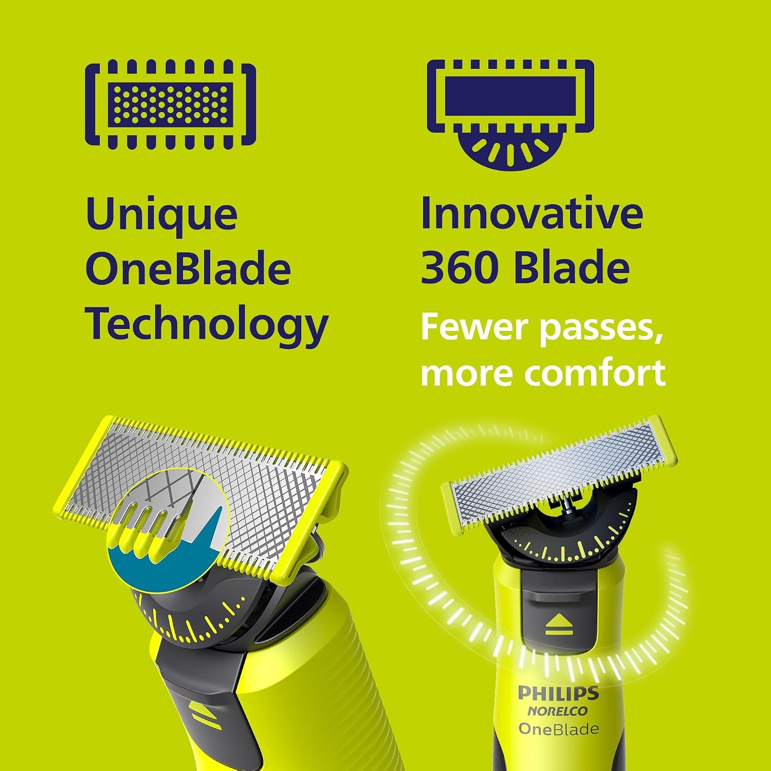 Norelco OneBlade 360 Hybrid Trimmer & Shaver, App Connected, QP4530/90