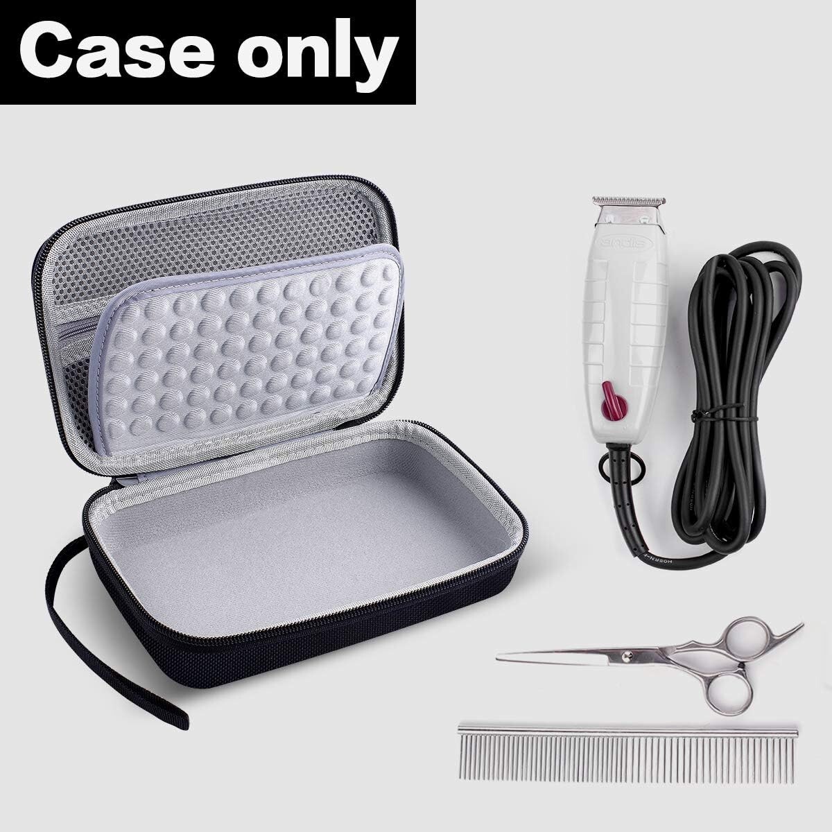 “Andis T-Outliner Trimmer Case with Mesh Pocket – Bag Only (Black/Grey) “