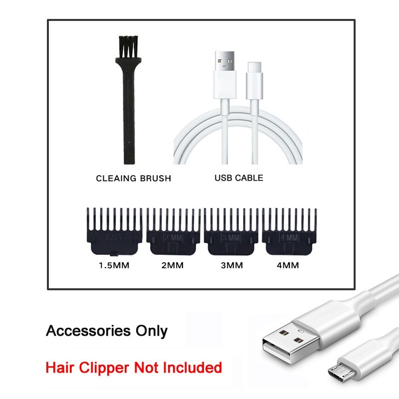 Professional Hair Clippers Trimmer Cutting Beard Cordless Barber Shaving Machine