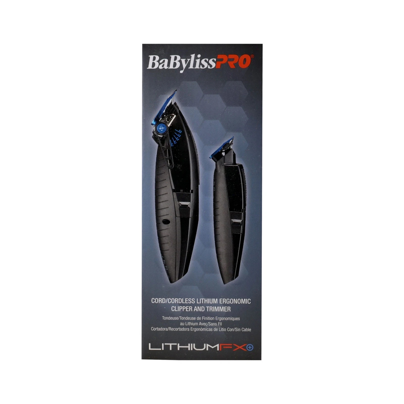 BaBylissPRO LithiumFX+ Ergonomic Clipper & Trimmer Value Set | FX73DUOCTMB