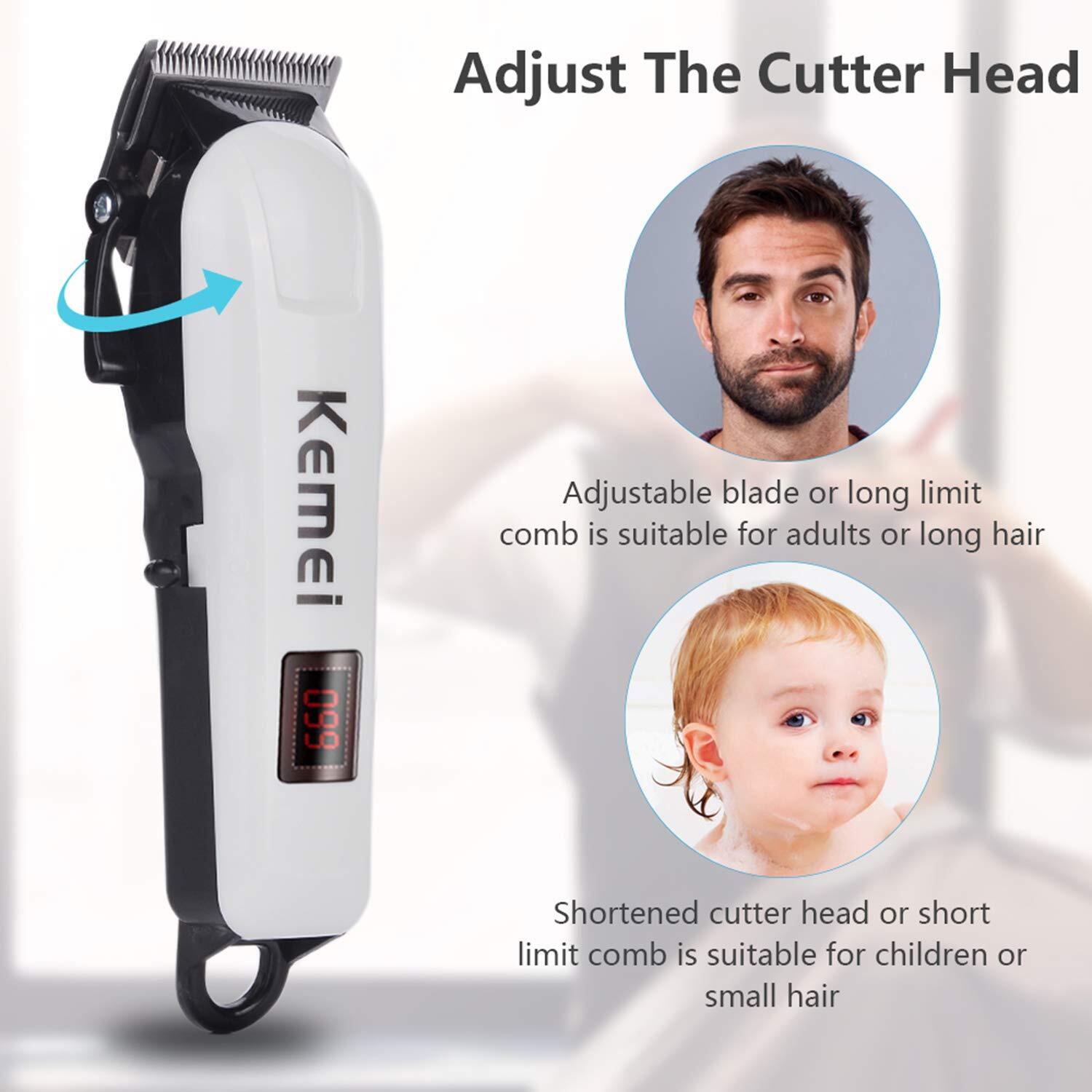 Kemei Professional Hair Clippers Trimmer Kit Men Cutting Machine Barber Salon US