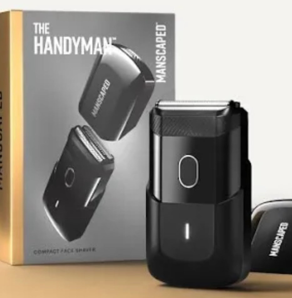 MANSCAPED The Handyman Compact Electric Foil Face Shaver Men’s Travel Razor