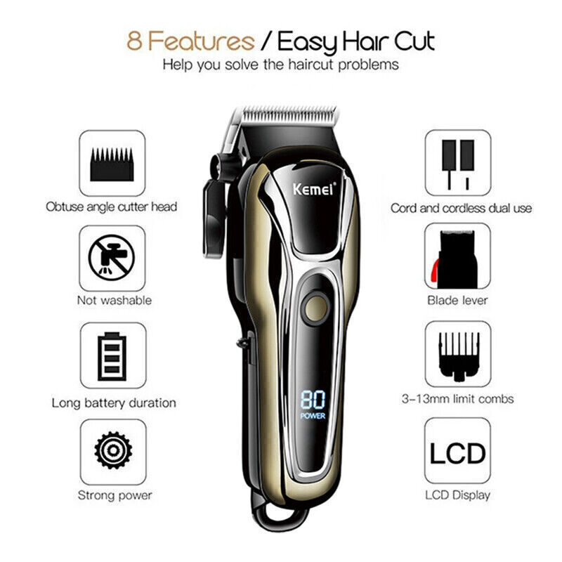 Men’s Electric Shaver Trimmer Razor Wireless Recharge Hair Beard Shaving Machine