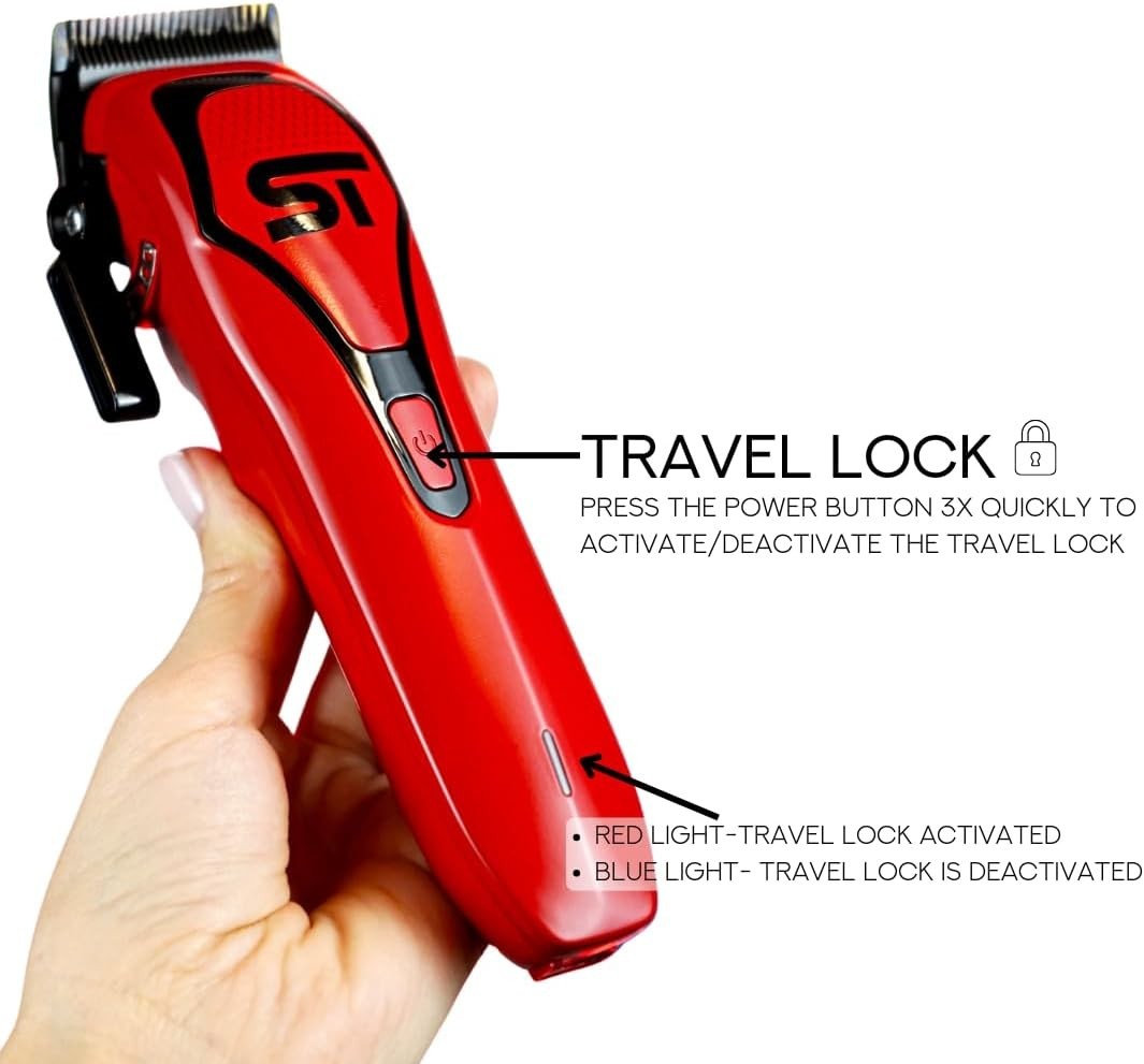 Supreme Trimmer Darkstar 72 Clipper & Trimmer Set w Magnetic Vector Motor | Red