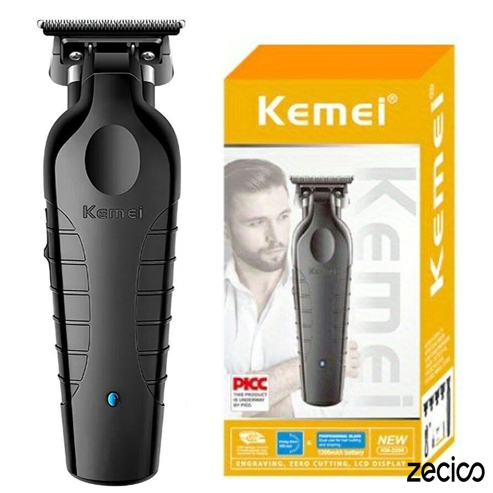 Kemei-2299 Cordless Hair Trimmer Professional Electric Cutting Machine USB New