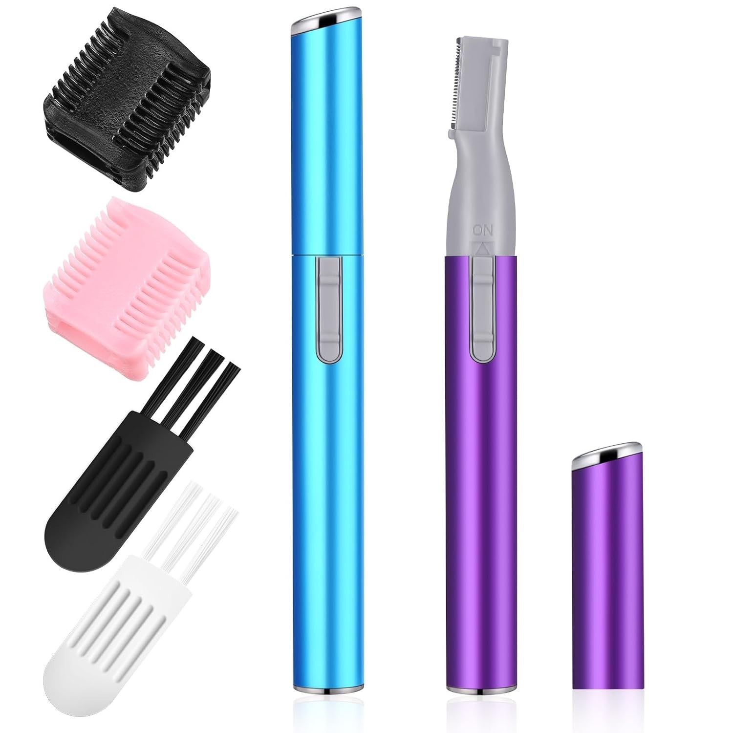 Luxury Electric Eyebrow Trimmer – 2 Pcs Battery Powered for Flawless Touch-Ups
