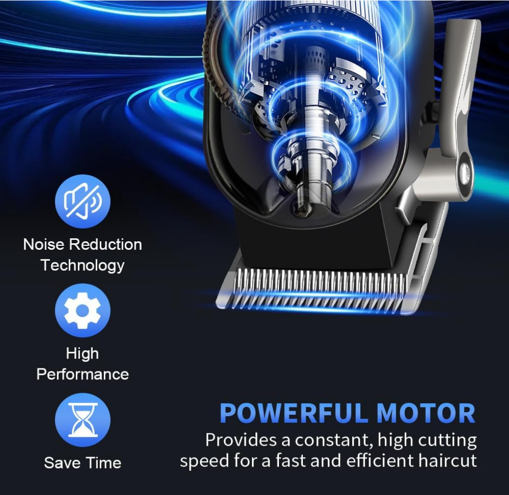 LQT® Hair Clippers for Men Professional, Body Hair Trimmer & Cordless Grooming S