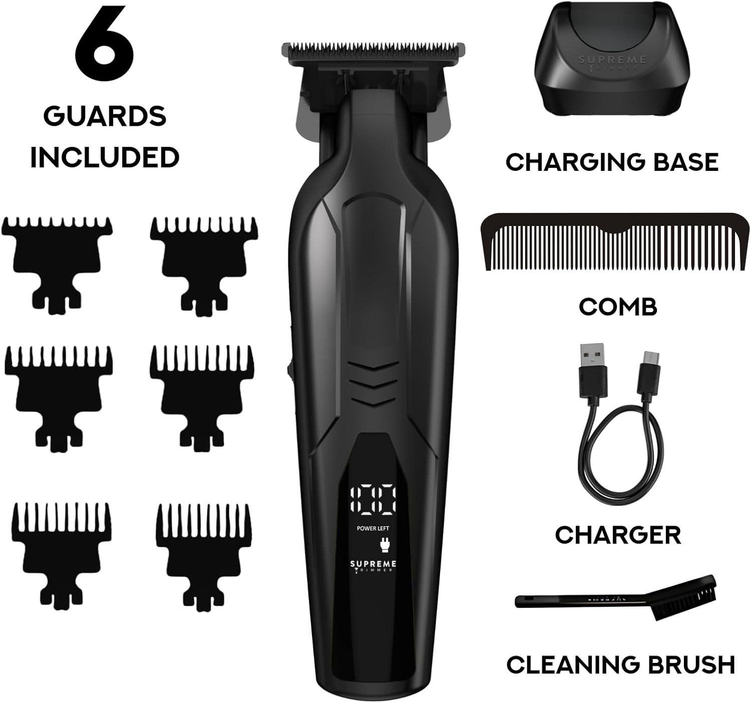 Vader Lite ST3700 Professional Barber Trimmer – Ultra Sharp Zero Gap DLC T-Blade