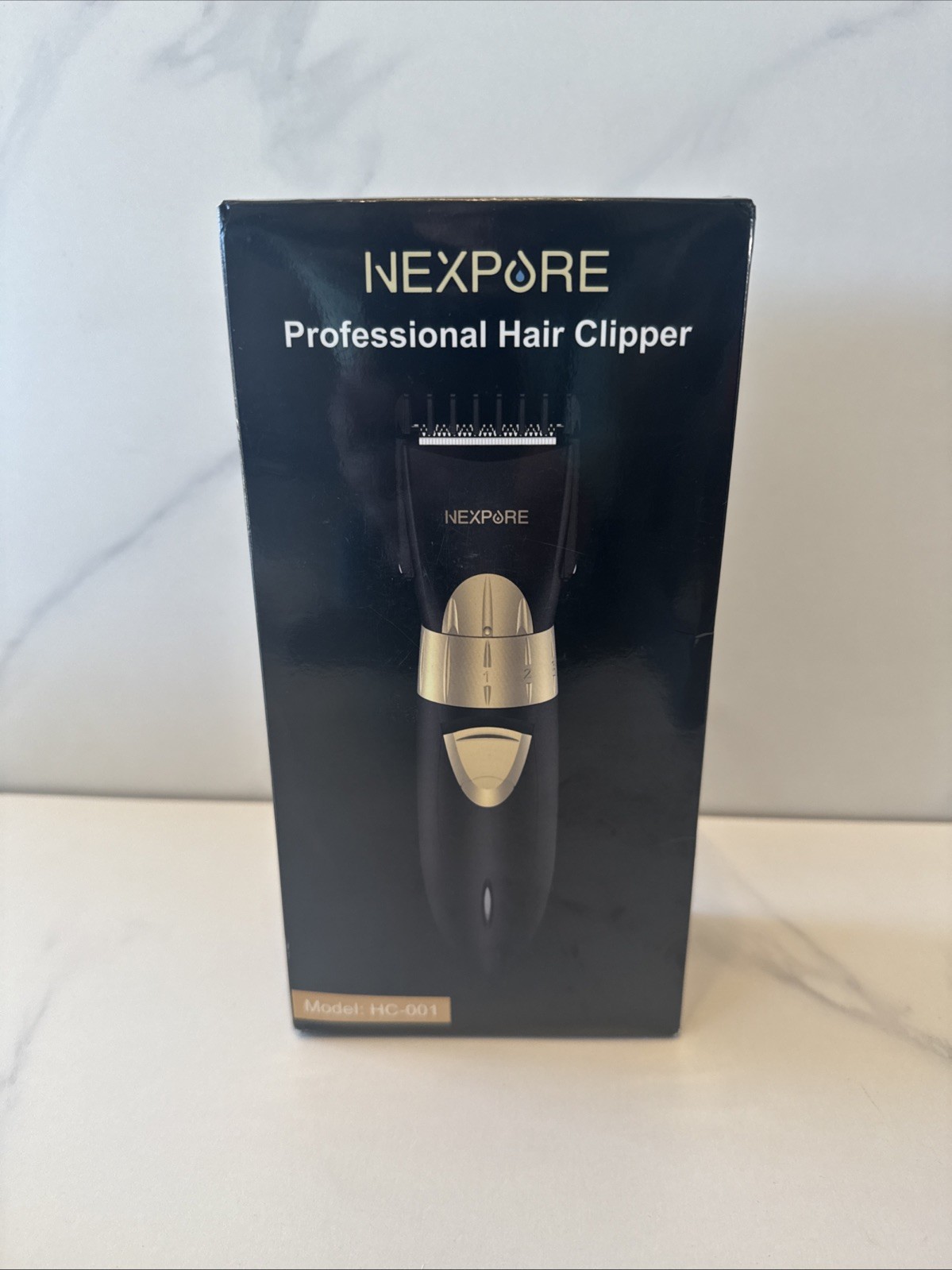 Nexpore Professional Cordless Hair Clipper Model HC-001 Black Gold New With Box