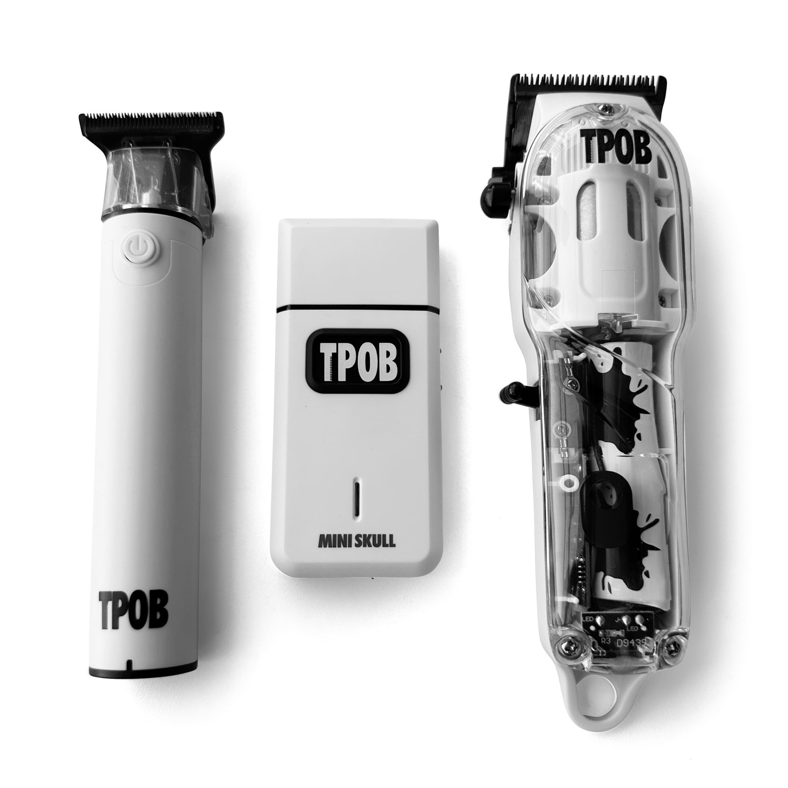 TPOB Slime 2 Barber Hair Clippers Trimmer Shaver Set for Men with White Pack