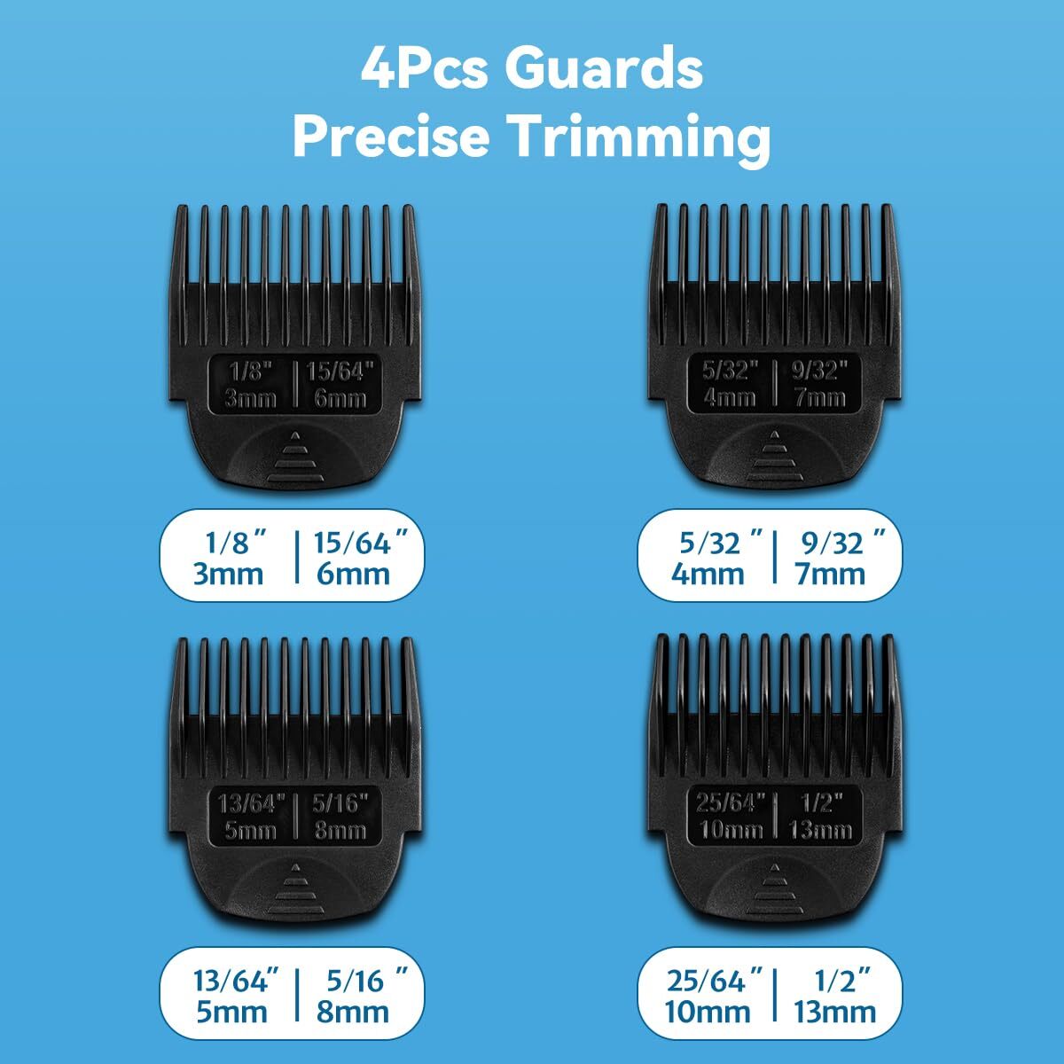 2 Pack Clipper Guards Combs Fit for Manscaped The Lawn Mower 4.0 Groin Hair