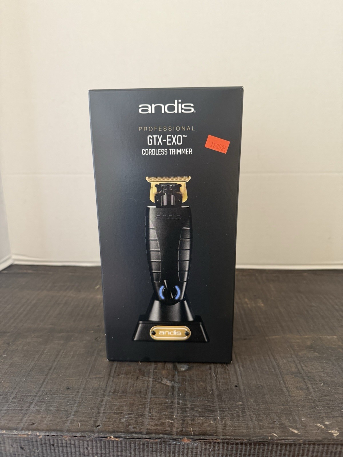 Andis Professional 74100 GTX-EXO Cordless Trimmer Lithium-On Black/Gold