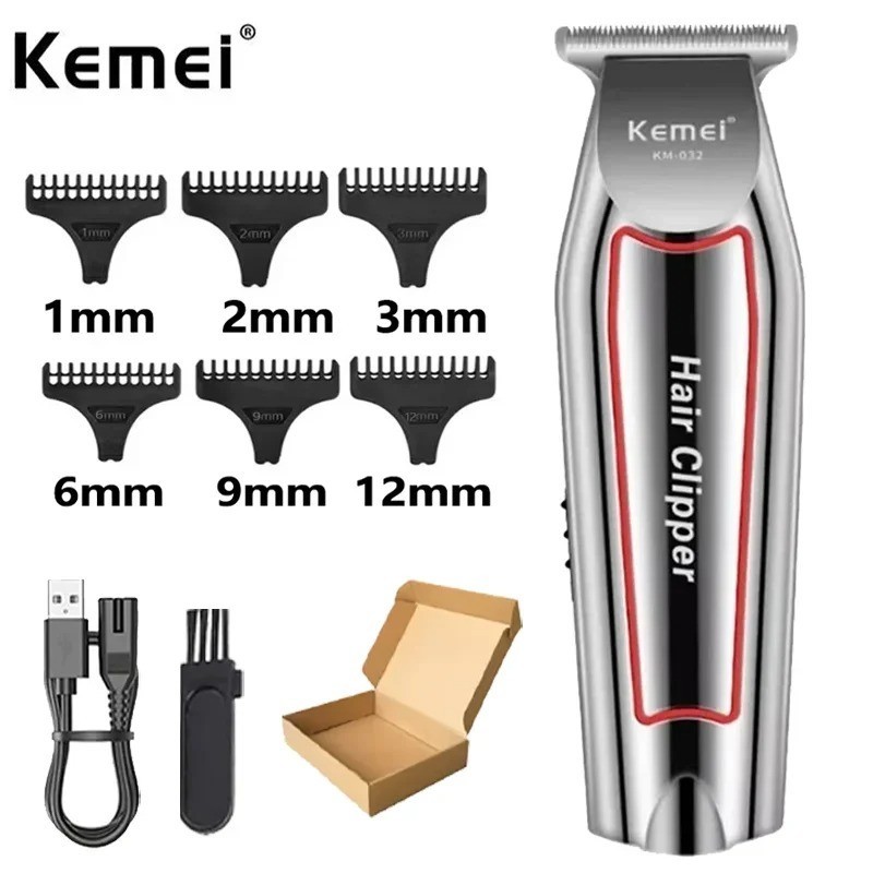 Kemei Electric Hair Clipper Men Professional Shaver Beard Trimmer Grooming Set
