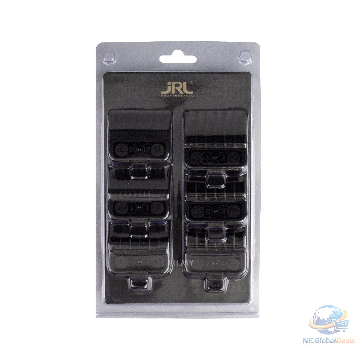 6pcs JRL Clipper Guards Set Premium Guide Combs (1.5mm to 13mm) for Hair Clipper