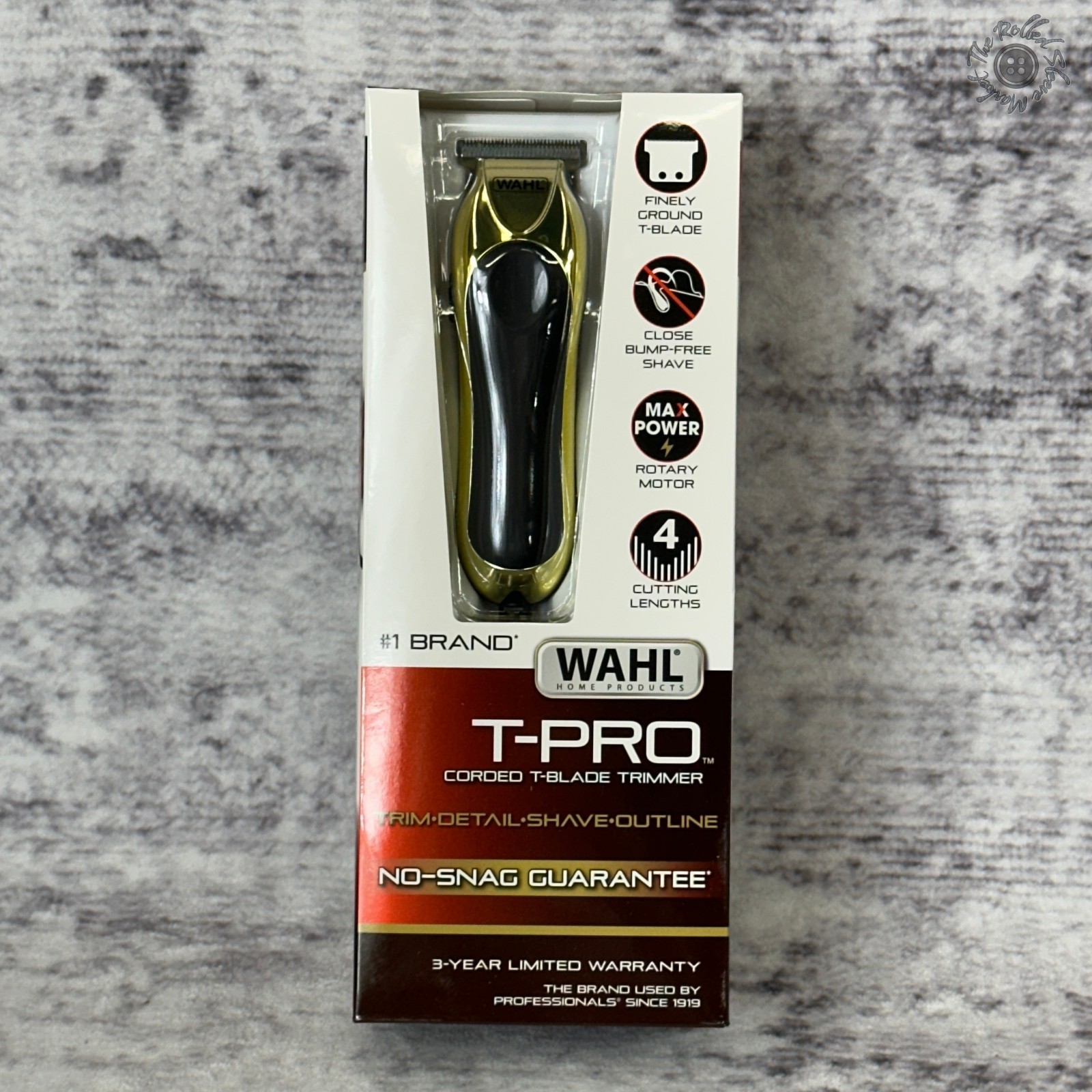 NIB Wahl T-Pro 9307-300 Corded T-Blade Trimmer Gold Black Beard Shave