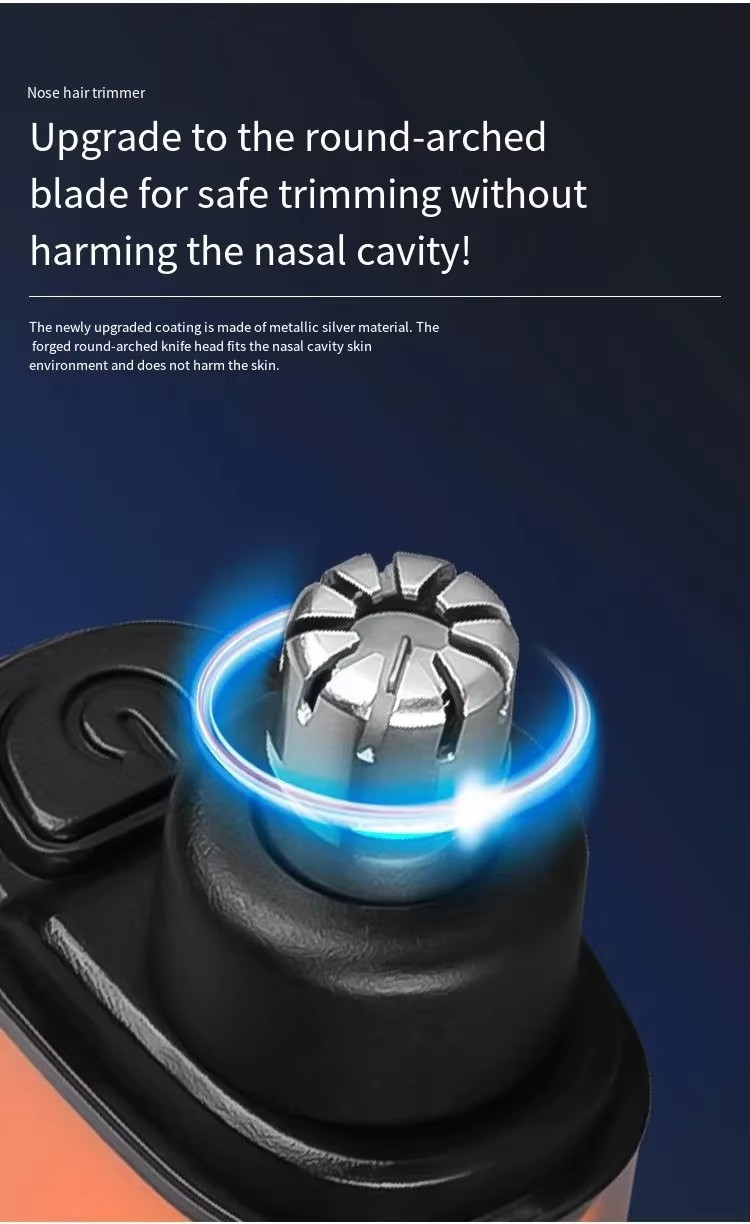 Nose Ear Hair Trimmer for Men – USB C Rechargeable Portable Fast Charge, Compact