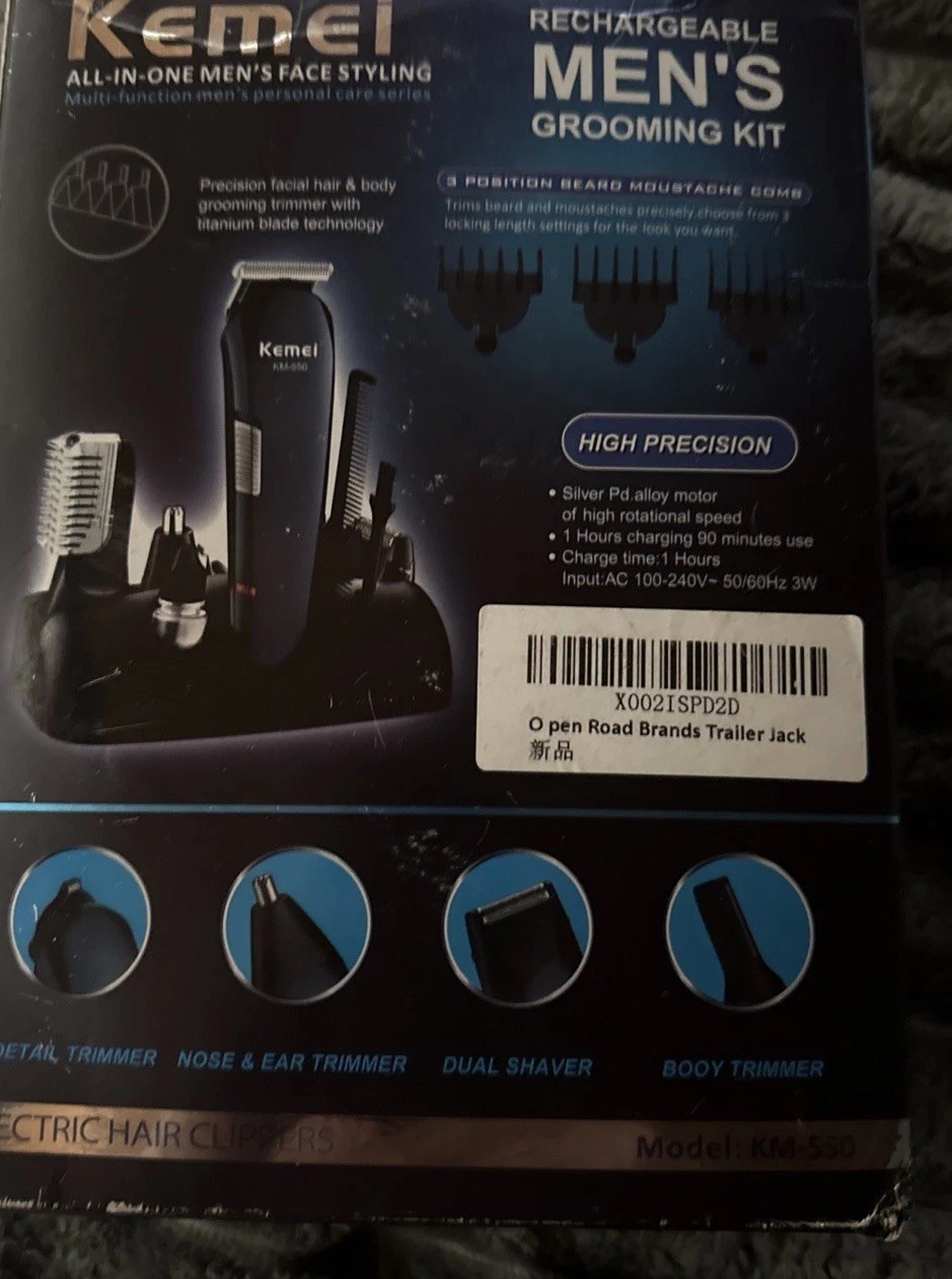 Kemel rechargeable 8 in 1 full care grooming kit electric hair clippers