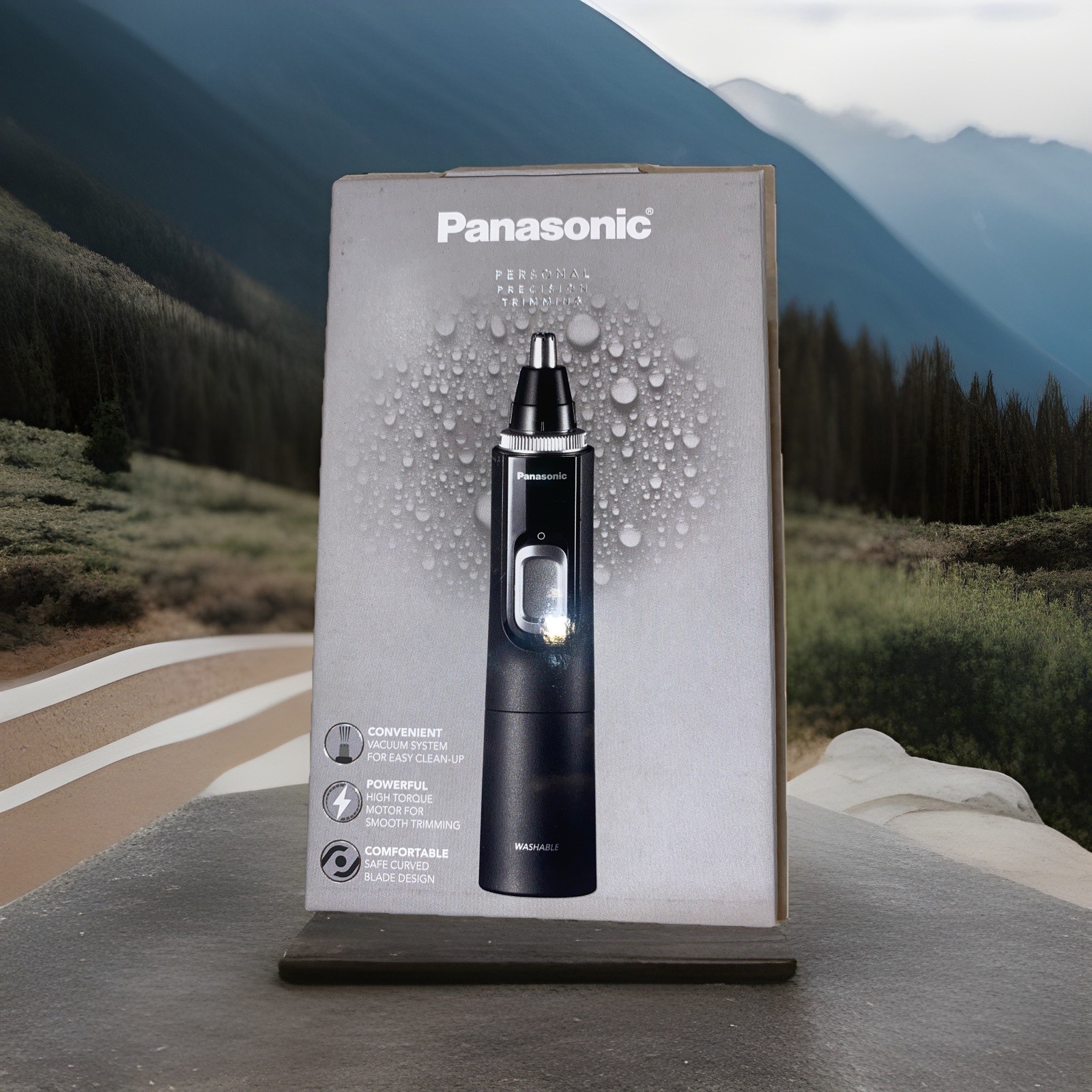 Panasonic Nose Hair Cutter, Eyebrows, Beard, Washable, ER-GN70-K