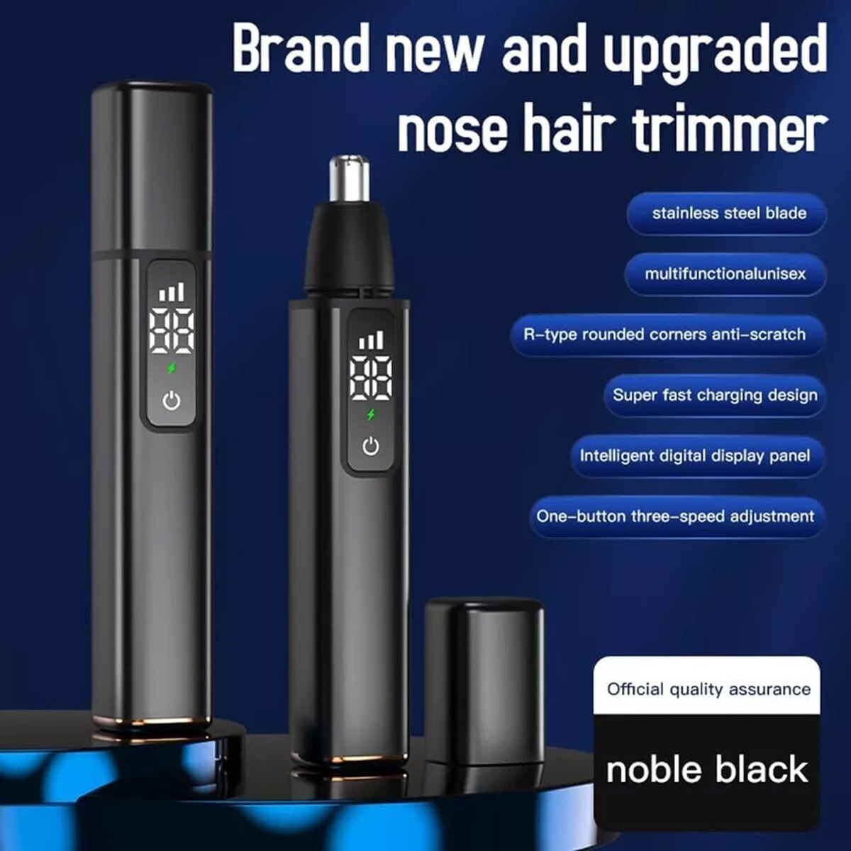 Nose Hair Trimmer for Men, 2024 Painless USB Rechargeable Nose Hair Trimmer