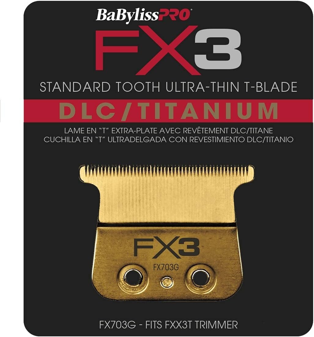 BaBylissPRO Replacement DLC/Titanium Ultra-Thin Standard-Tooth T-Blade for FX3