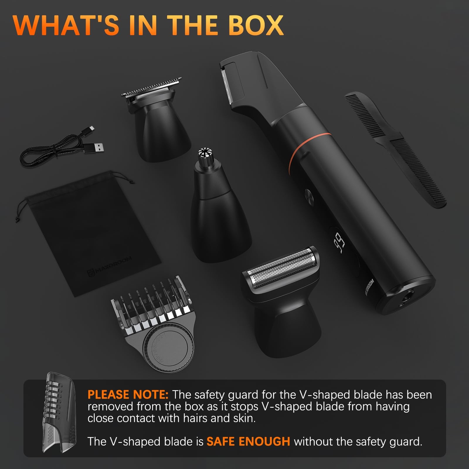 Manscape Body Hair Trimmer for Men, Waterproof Pubic, Groin & Shaver, No-Nick…