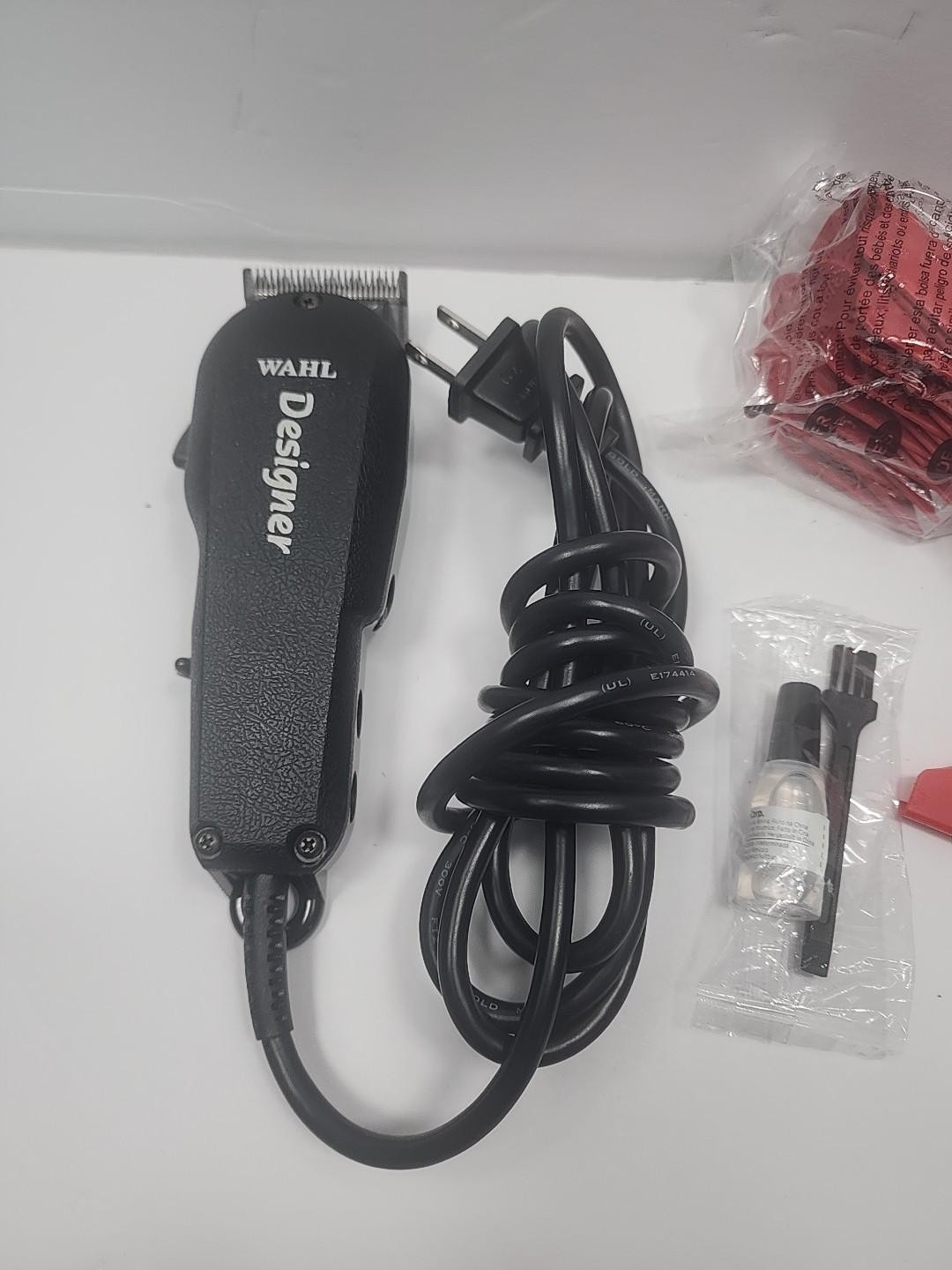 Red WAHL Model ST Professional Designer Electric Corded Clippers & Guard