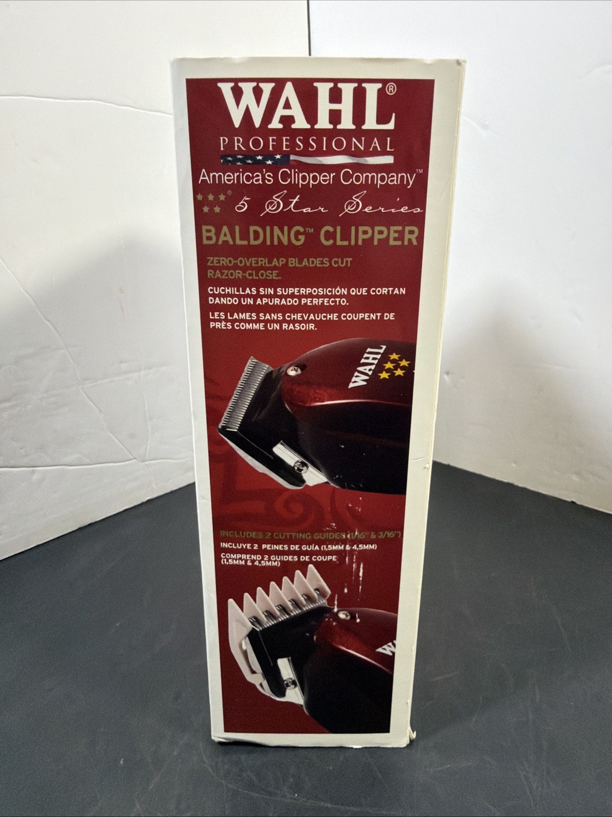 Wahl 8110 Professional 5-Star Wired Full Head Balding Clipper – Burgundy – USA