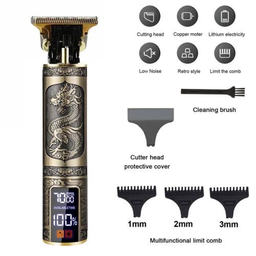 Beard Hair Trimmer for Men Professional Cordless Zero Gapped Edgers Clippers
