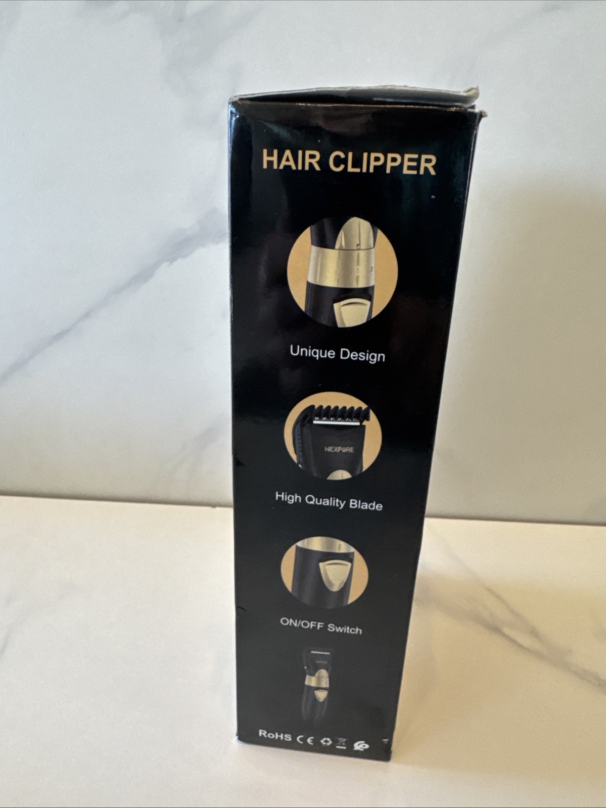 Nexpore Professional Cordless Hair Clipper Model HC-001 Black Gold New With Box