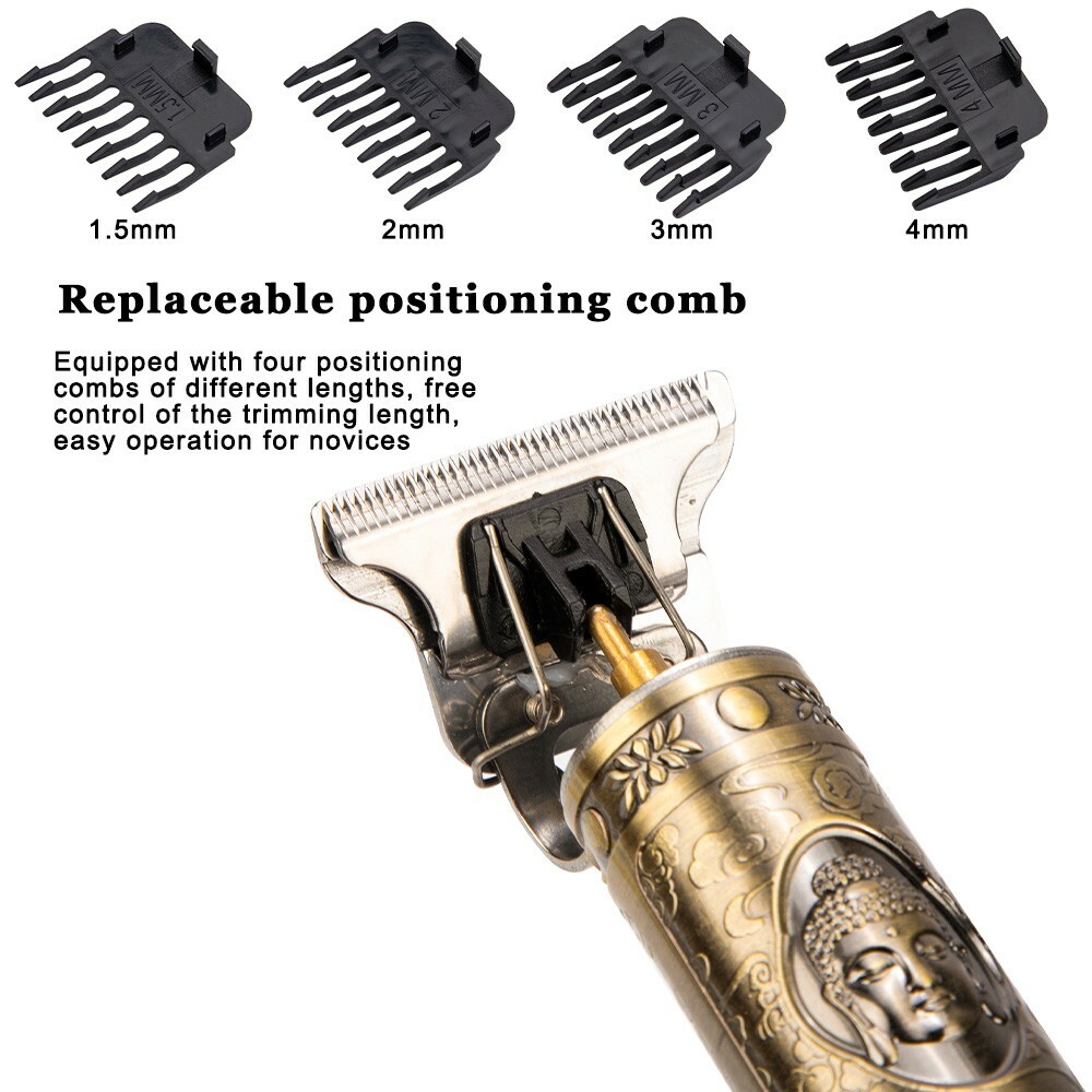 Men Hair Clippers Trimmer Shaver Cutting Beard Cordless Barber T-Blade Seller US