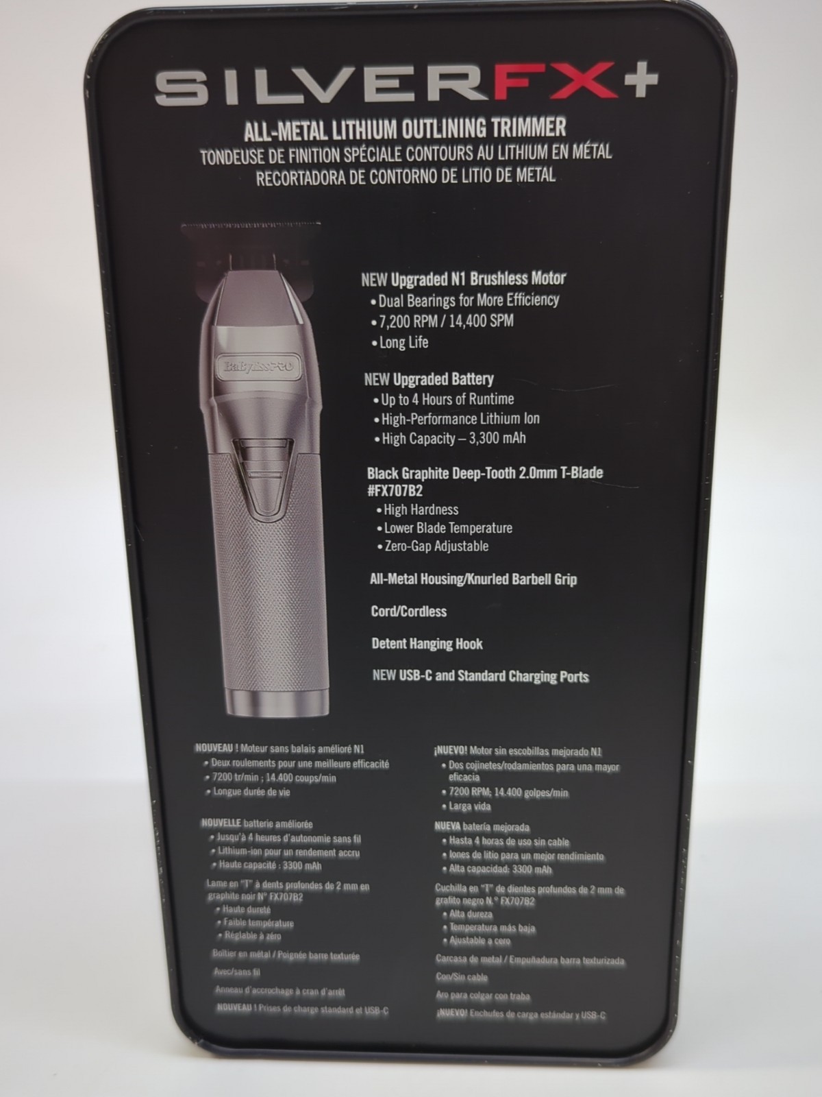 BaBylissPRO SilverFX+ All-Metal Lithium Outlining Trimmer