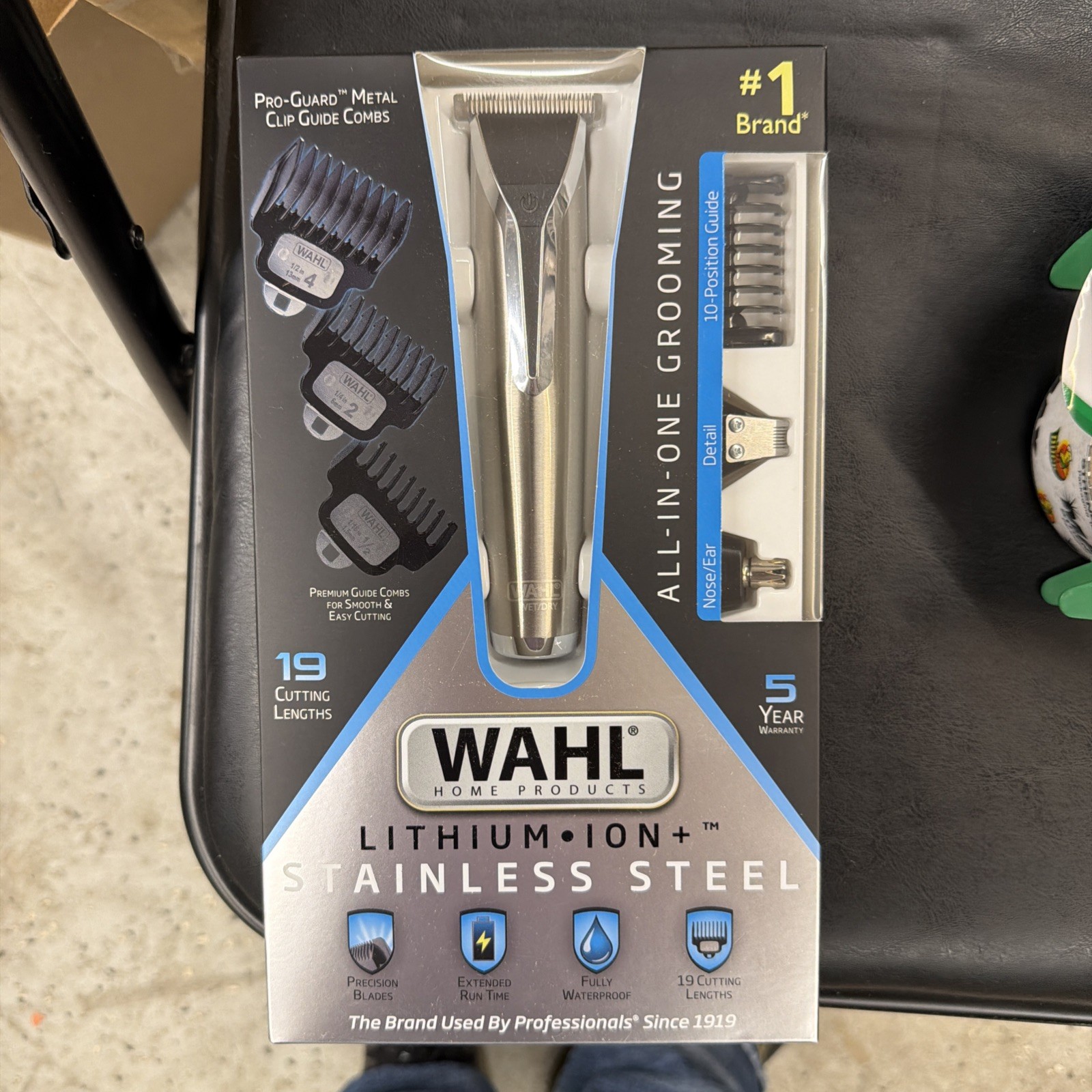 Wahl Stainless Steel Lithium-Ion All In One Grooming Trimmer 9898 Silver