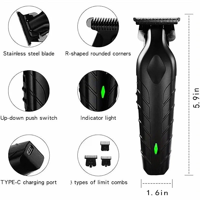 Blackout Trimmer Plus Zero Gap, Barbers Tonic Premium Zero Gap Hair Clipper