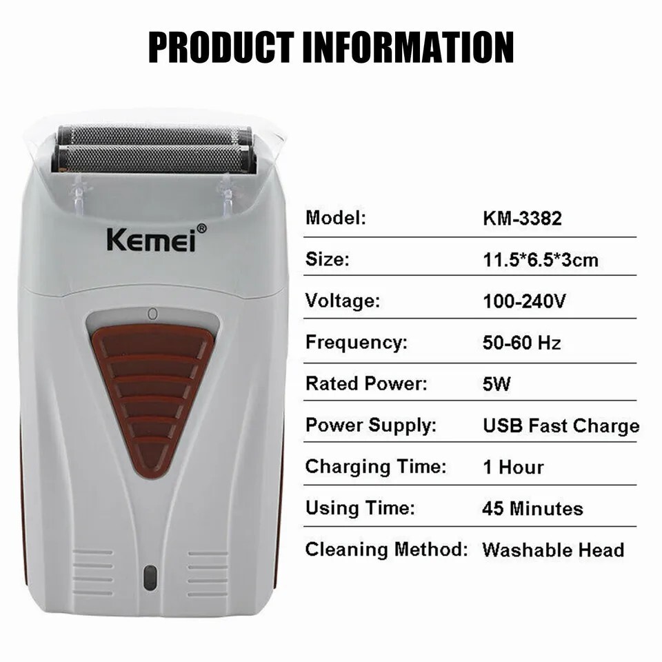 Cordless Best Bald Head Hair Remover Shavers Shaver Smooth Skull Cord Wet & Dry