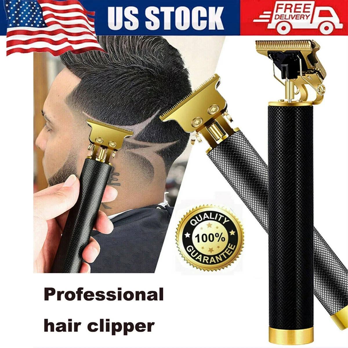 Professional Hair Clippers Trimmer Cutting Beard Cordless Barber Shaving Machine