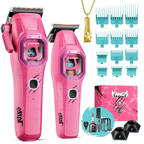 SUPRENT Fangs Barber Clipper Pink 13000RPM