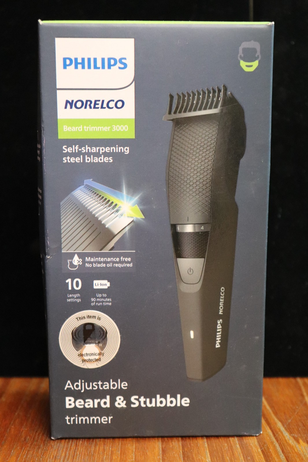 NEW Philips Norelco 3000 Cordless 10 Length Beard & Stubble Trimmer BT3230/41