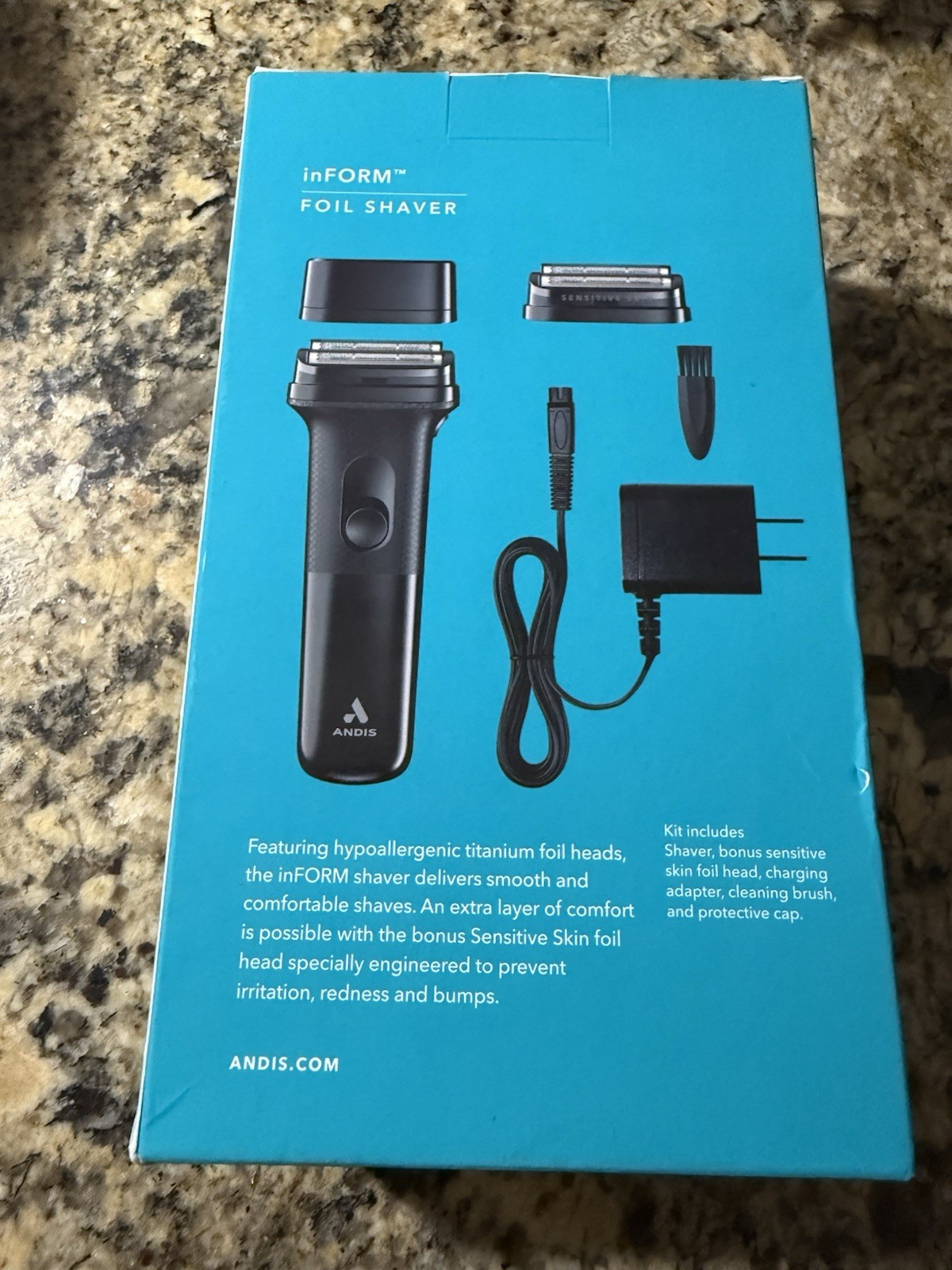 Andis inFORM Foil Shaver FS-1 – Missing Sensitive Foil Head, Cordless or Cord