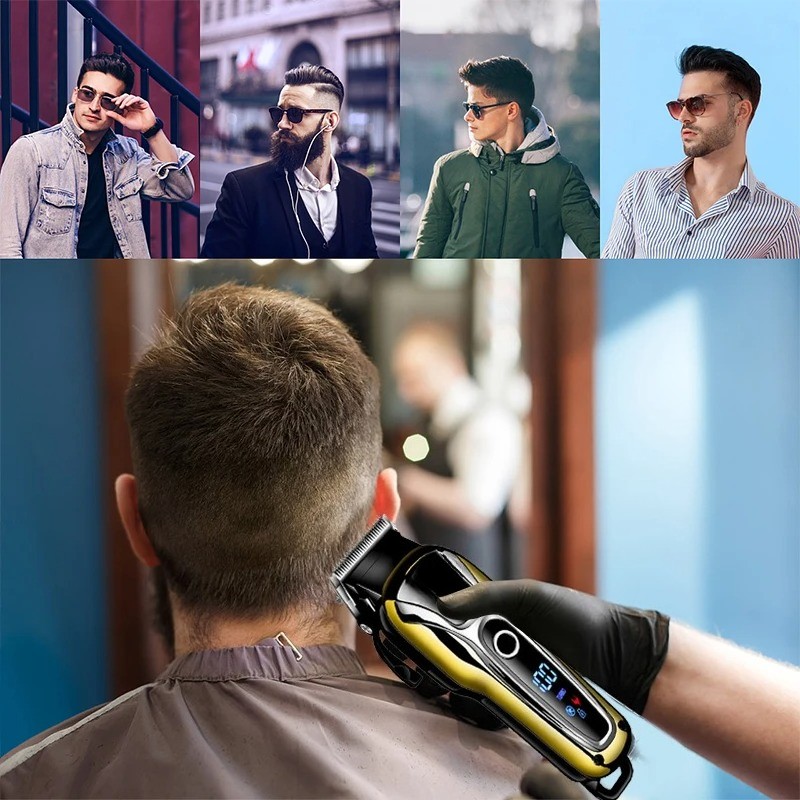 Professional Electric Cutting Machine Kemei Shaver Cordless Hair Trimmer Clipper