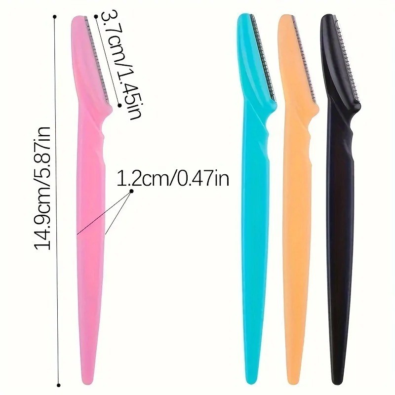 6 PCS Women Face & Eyebrow Hair Removal Safety Razor Trimmer Shaper Shaver