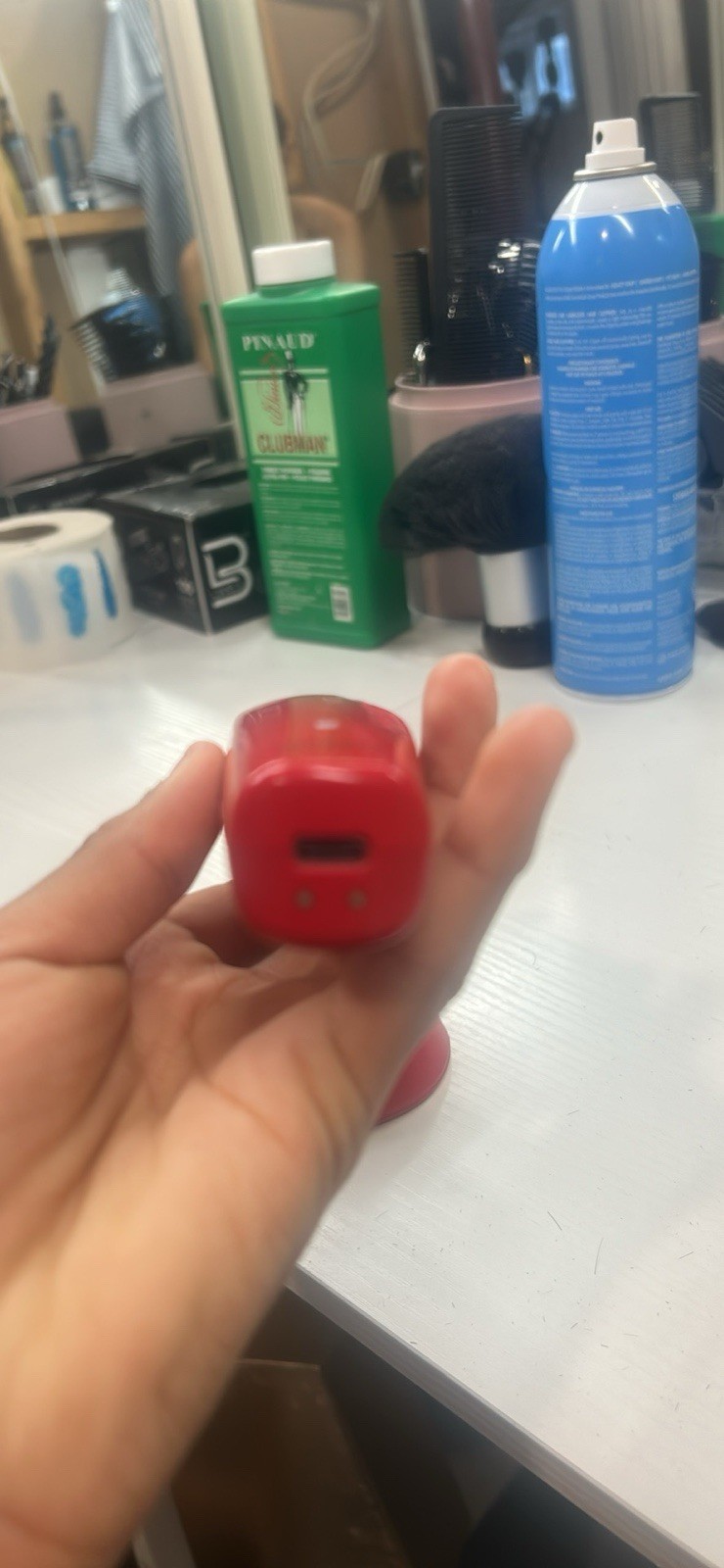 Supreme Vader Red Cordless T-Blade Trimmer USB Rechargeable for Face & Body