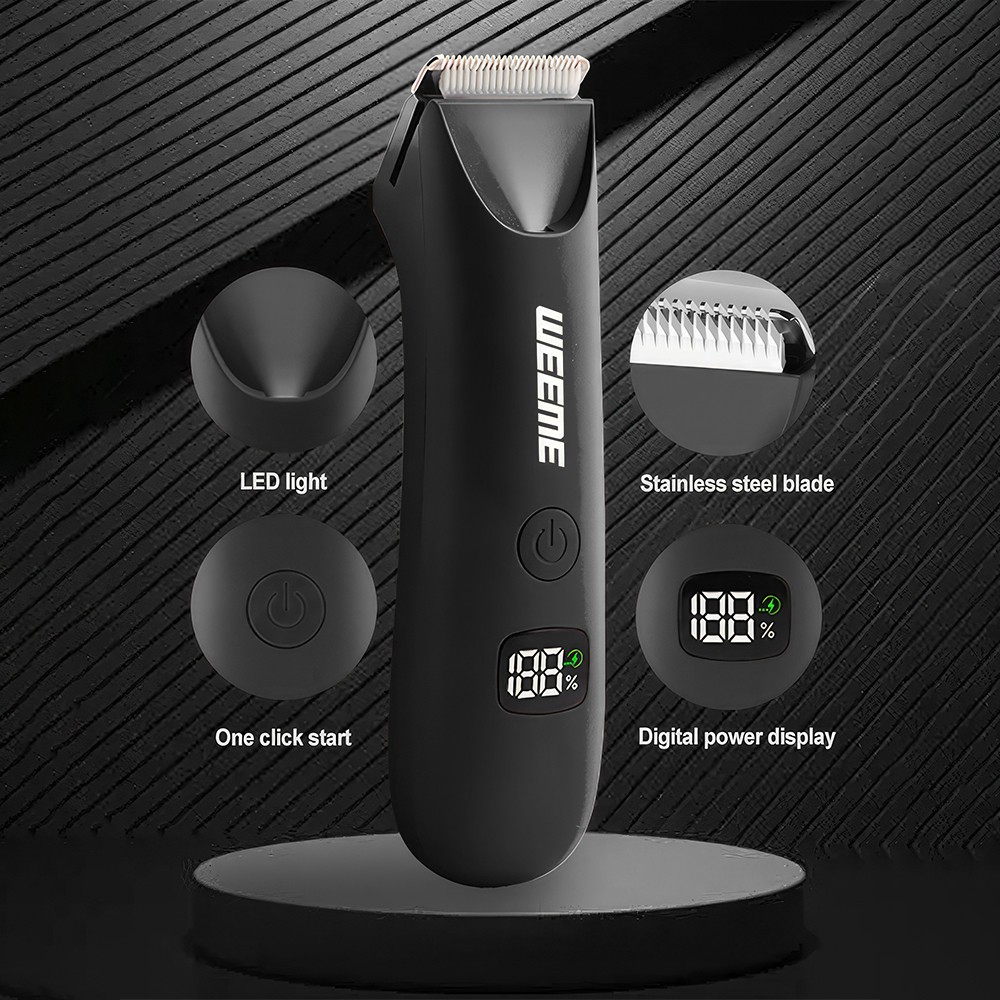 Ball Trimmer for Men Manscape Pubic Hair Waterproof Electric Groin Body Shaver
